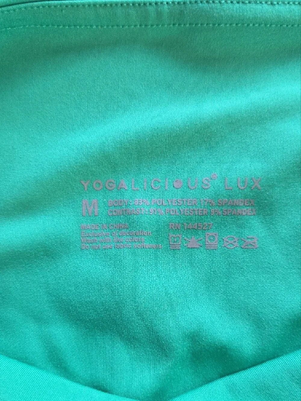 Yogalicious Bright Teal Activewear Top